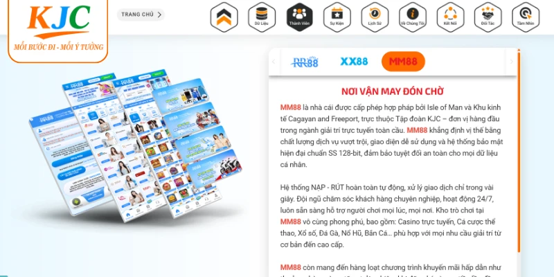 Nền tảng giải trí MM88 đạt chuẩn quốc tế